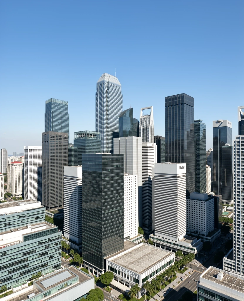 Singapore Central Business District architectural landscape